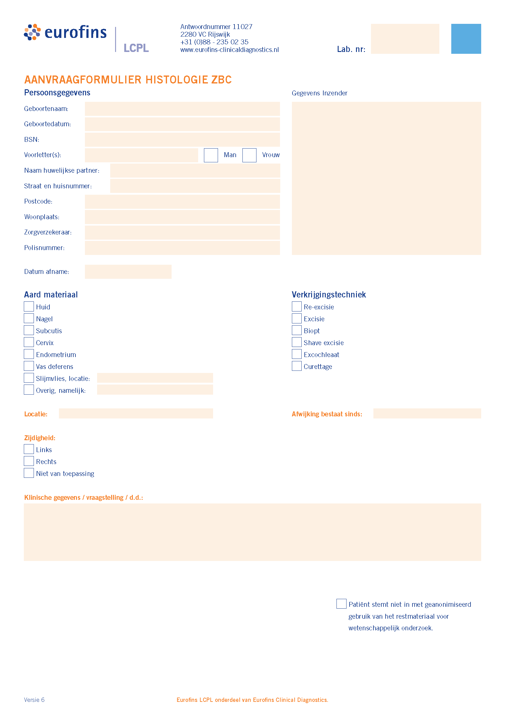 20240645_EUROFINS LCPL_AANVRAAGFORMULIER_HISTOLOGIE_ZBC_VERSIE_6_V2