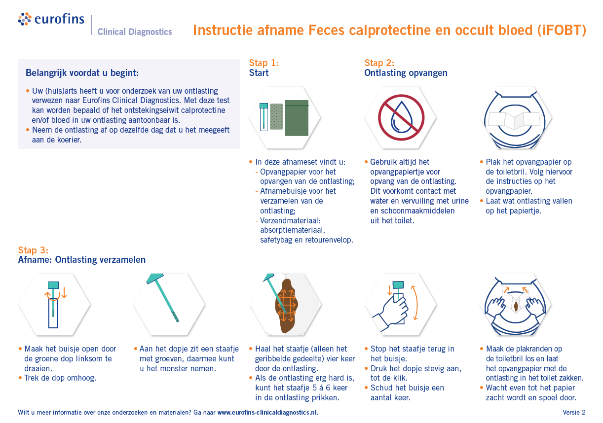feces - calprotectine- occult-bloed